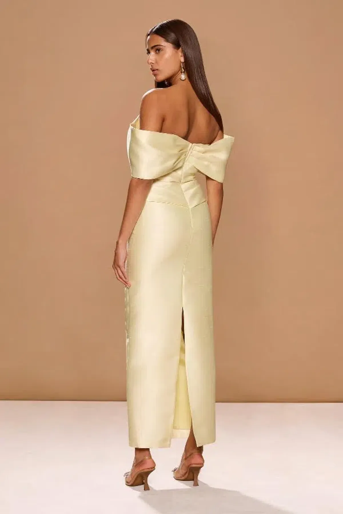 💛 Sonya Moda Aspen Gown in Butter Yellow - Size 10 / M Column Maxi Dress 💛 - Image 5