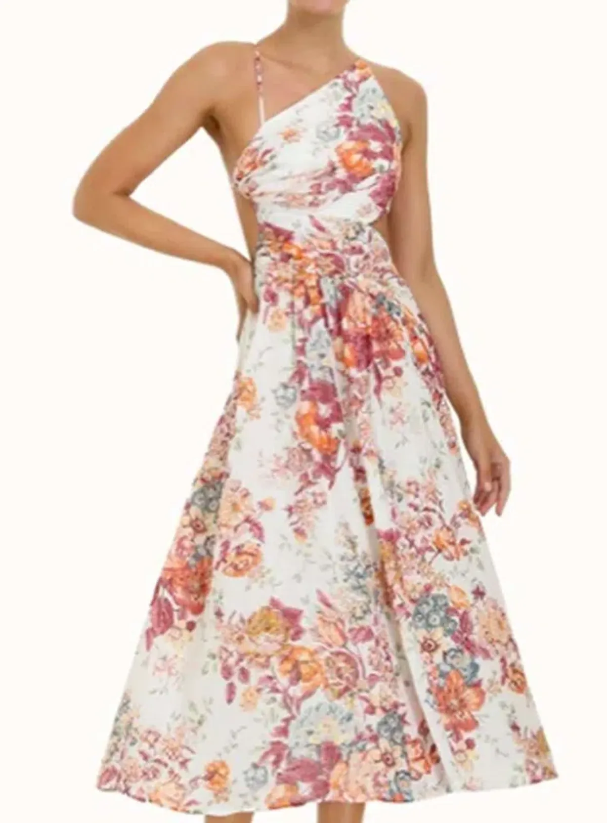 Zimmermann Asymmetrical Pattie midi dress  - Image 2