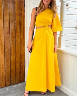Camilla & Marc Wally Dress in Honey for rent on The Volte - image 2