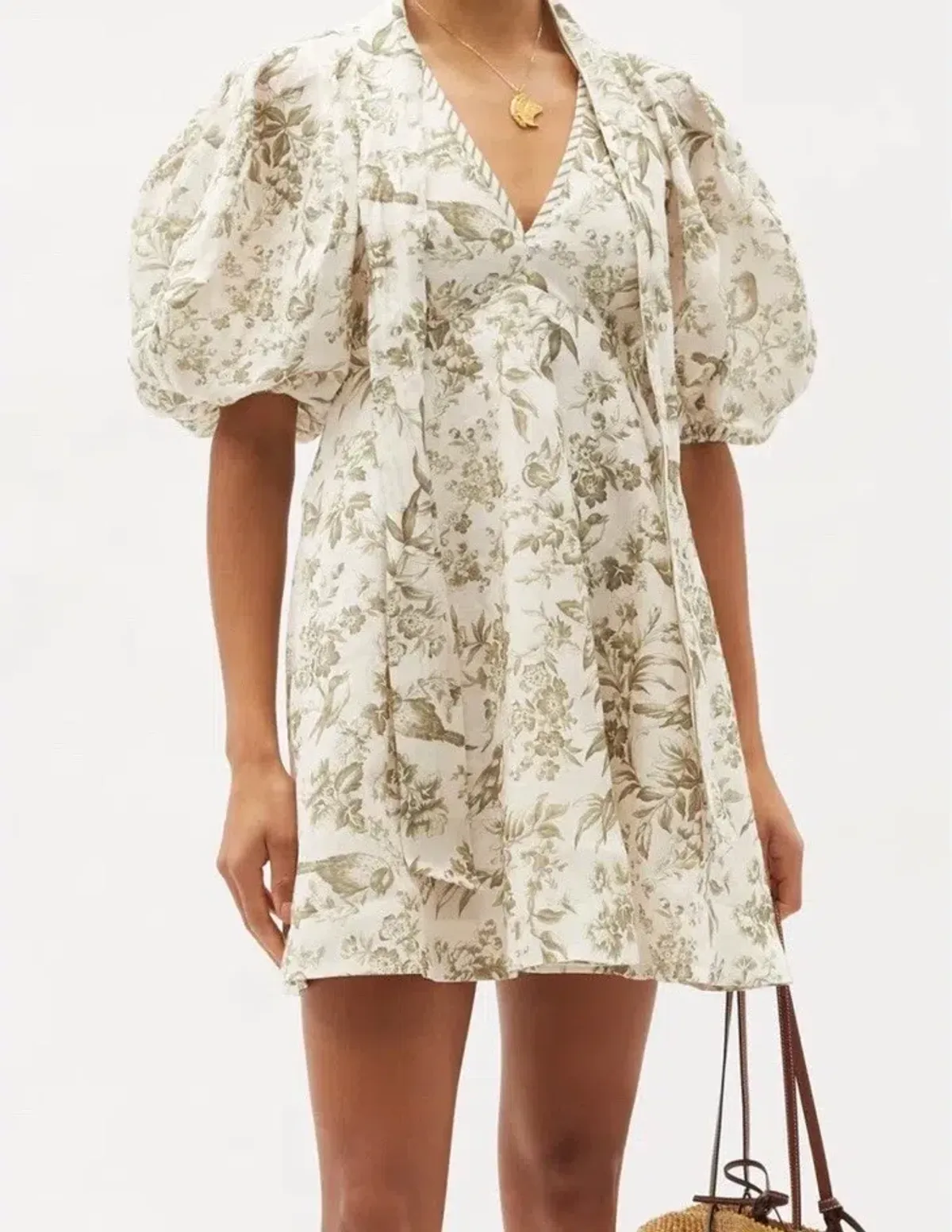 Zimmermann Linen Day Mini Dress - Image 3