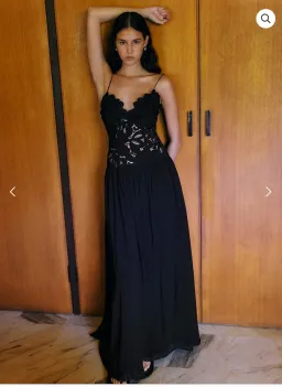 Hansen and Gretel Stephanie Maxi Dress in Black for rent on The Volte - image 1