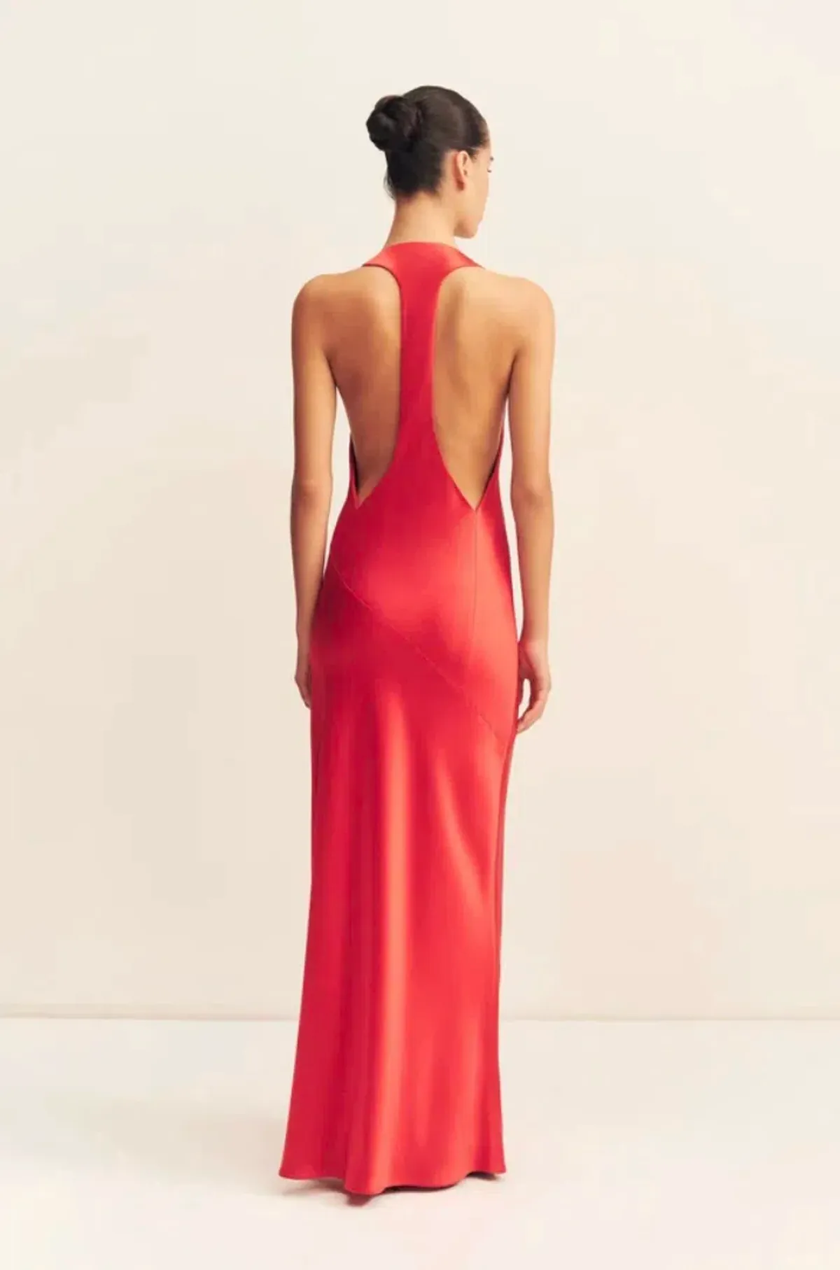 Shona Joy Savanna racer back maxi dress in chilli size 8 - Image 1