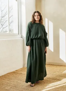 Albus Lumen Licentia Maxi Dress size 10 Green for rent on The Volte - image 1