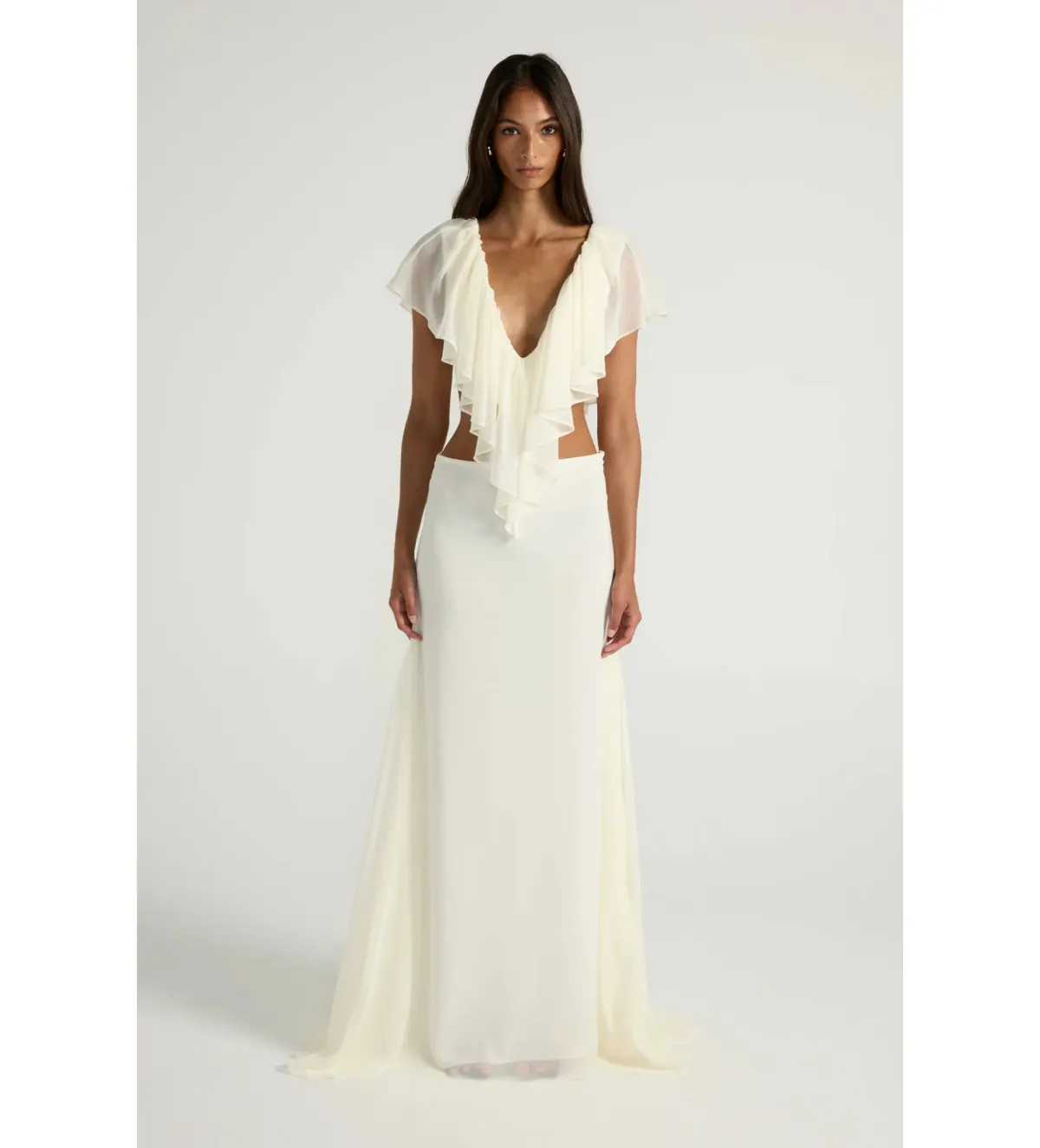 Ance Gria Clover Top and Skirt Set in Ivory Size AU8 - Image 1
