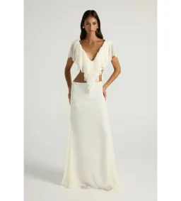 Ance Gria Clover Top and Skirt Set in Ivory Size AU8 for rent on The Volte - image 4