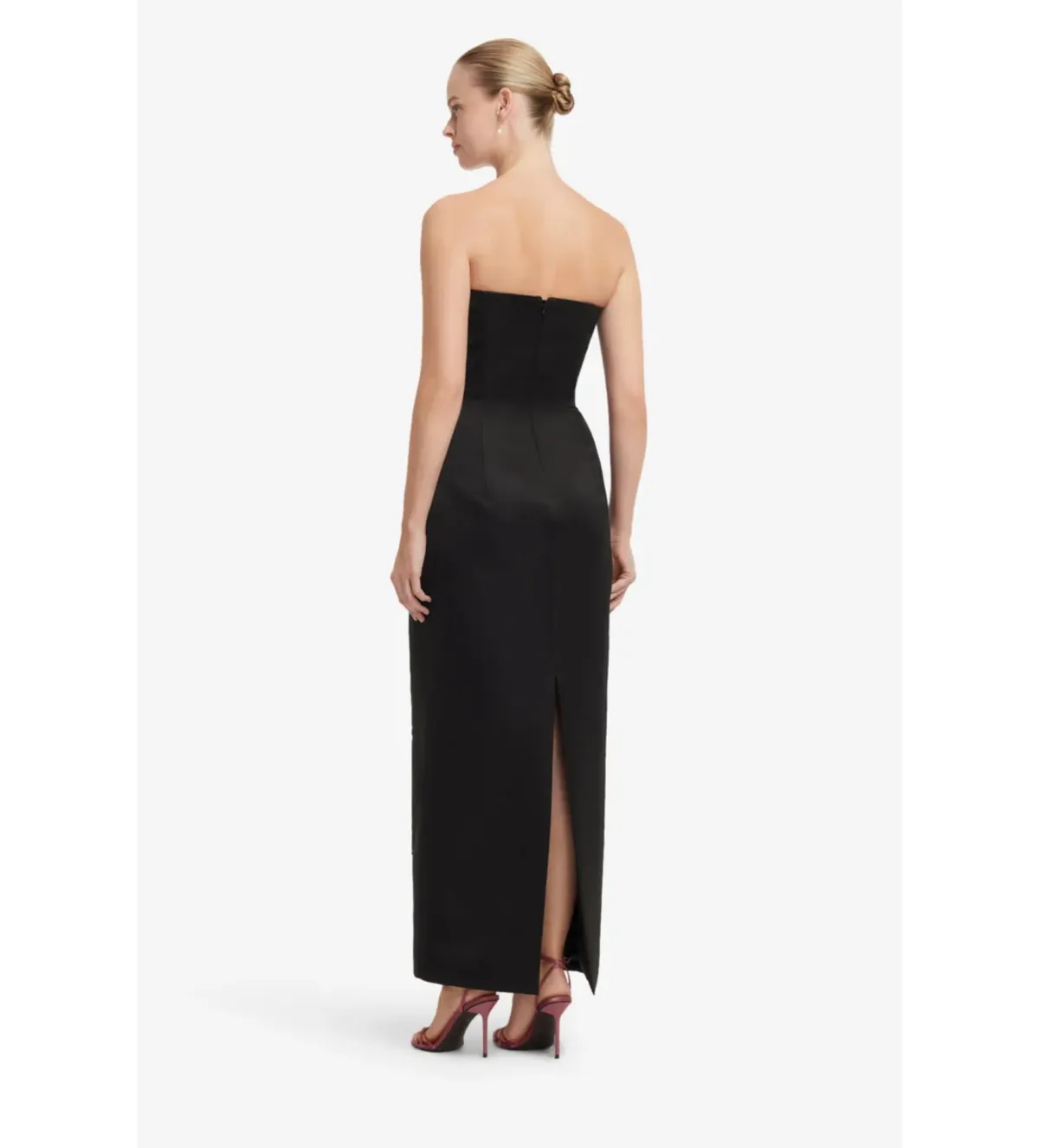 Leo Lin Rayna Embroided Maxi Dress in Snapdragon Print Ebony Size AU12 - Image 3