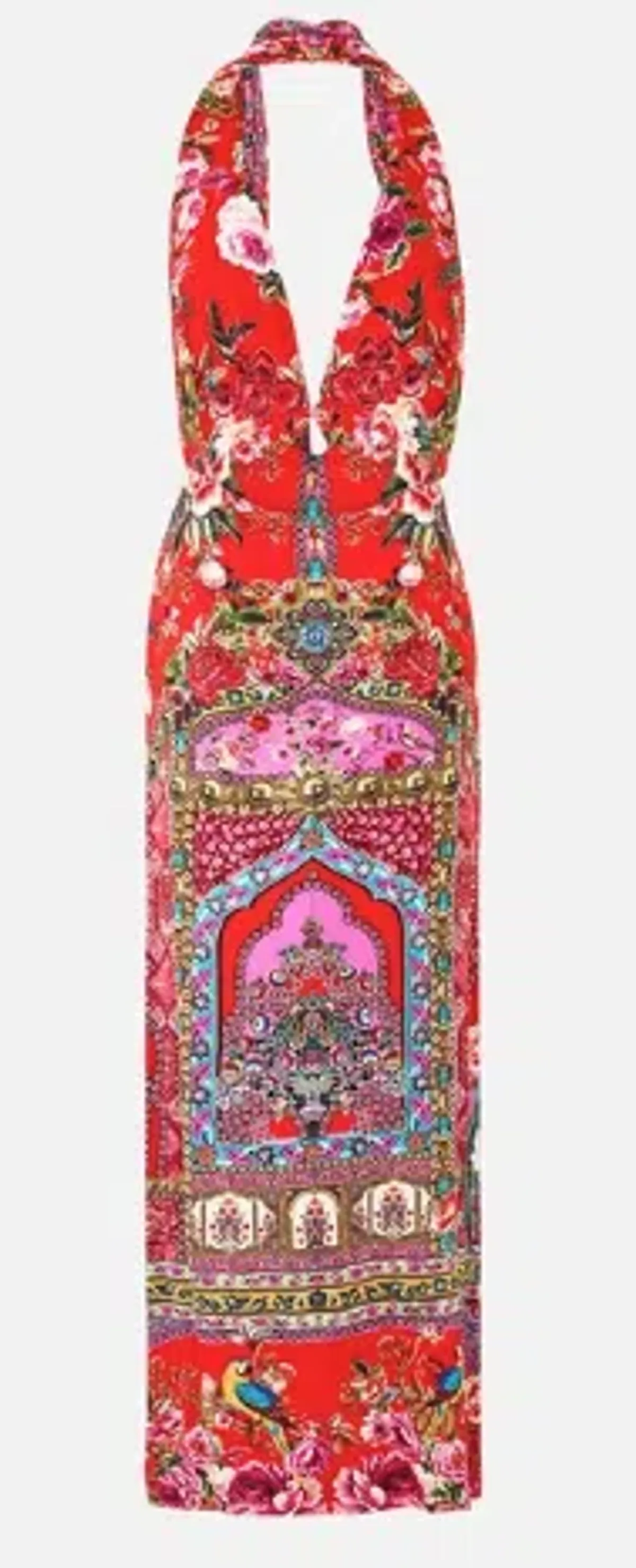 Deep Cowl Plunge Dress - Image 1