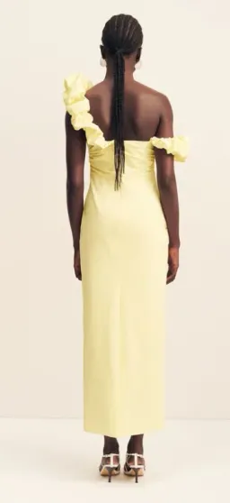 Campbell Ruffle Draped Maxi Dress - Lemonade for rent on The Volte - image 2