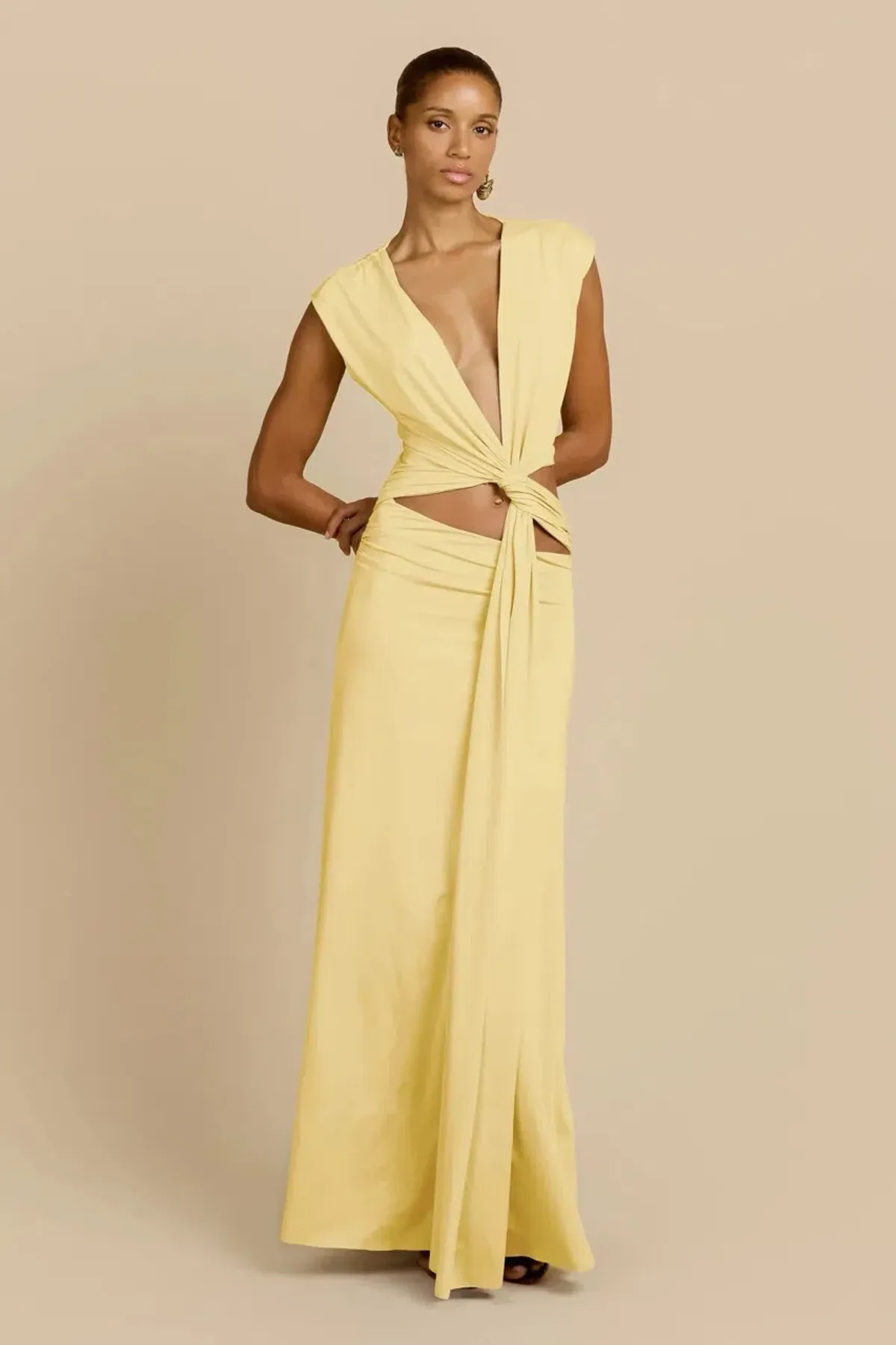 ARCINA ORI JADE DRESS LEMON SIZE 8 (S) - Image 1