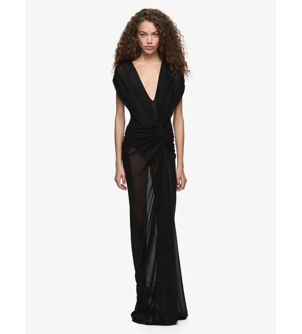 Bec & Bridge Leia Drape Maxi Dress in Black Size AU6 - Image 1