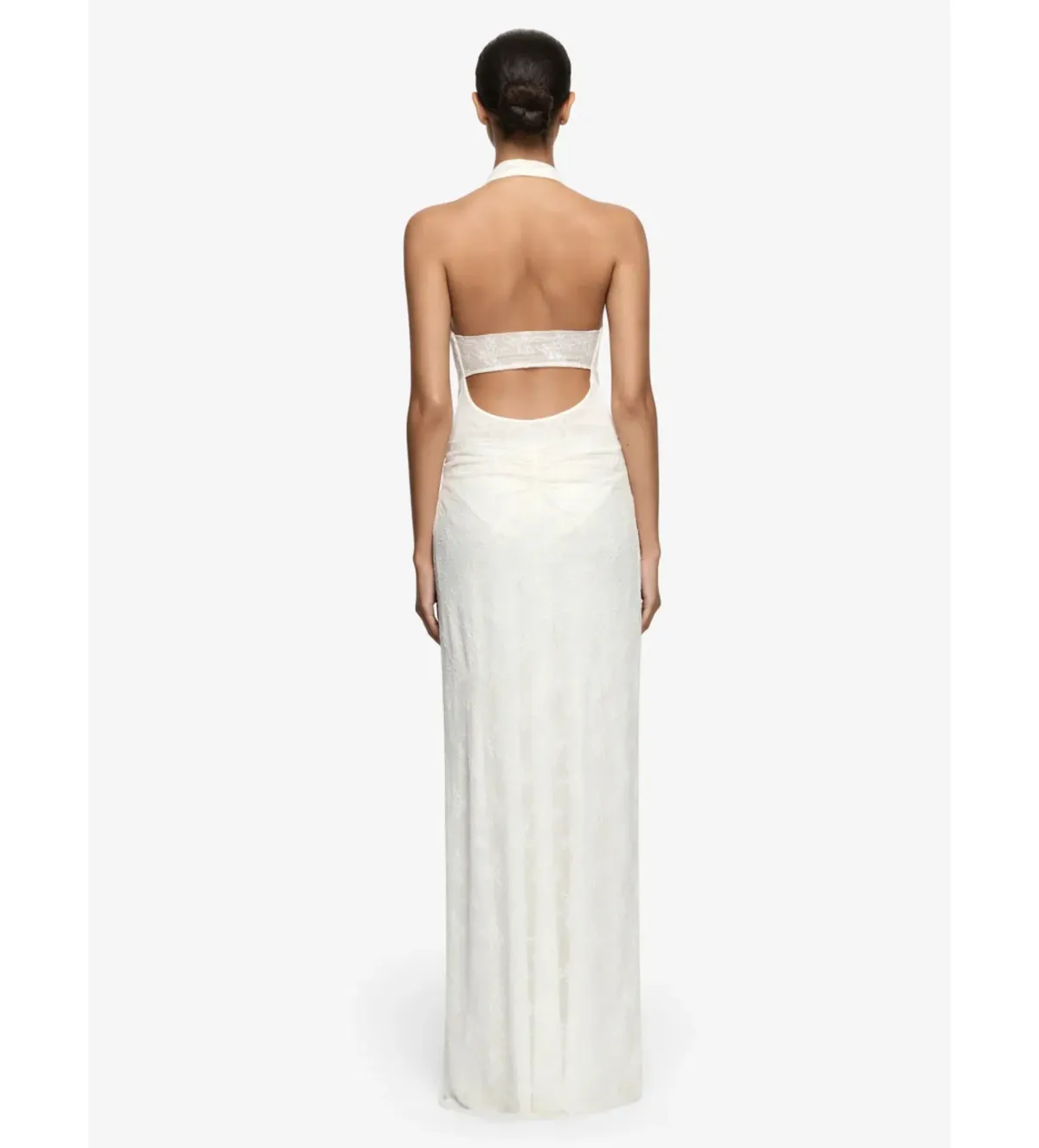 Bec & Bridge Rosalind Drape Maxi Dress in Ivory Size AU6 - Image 4