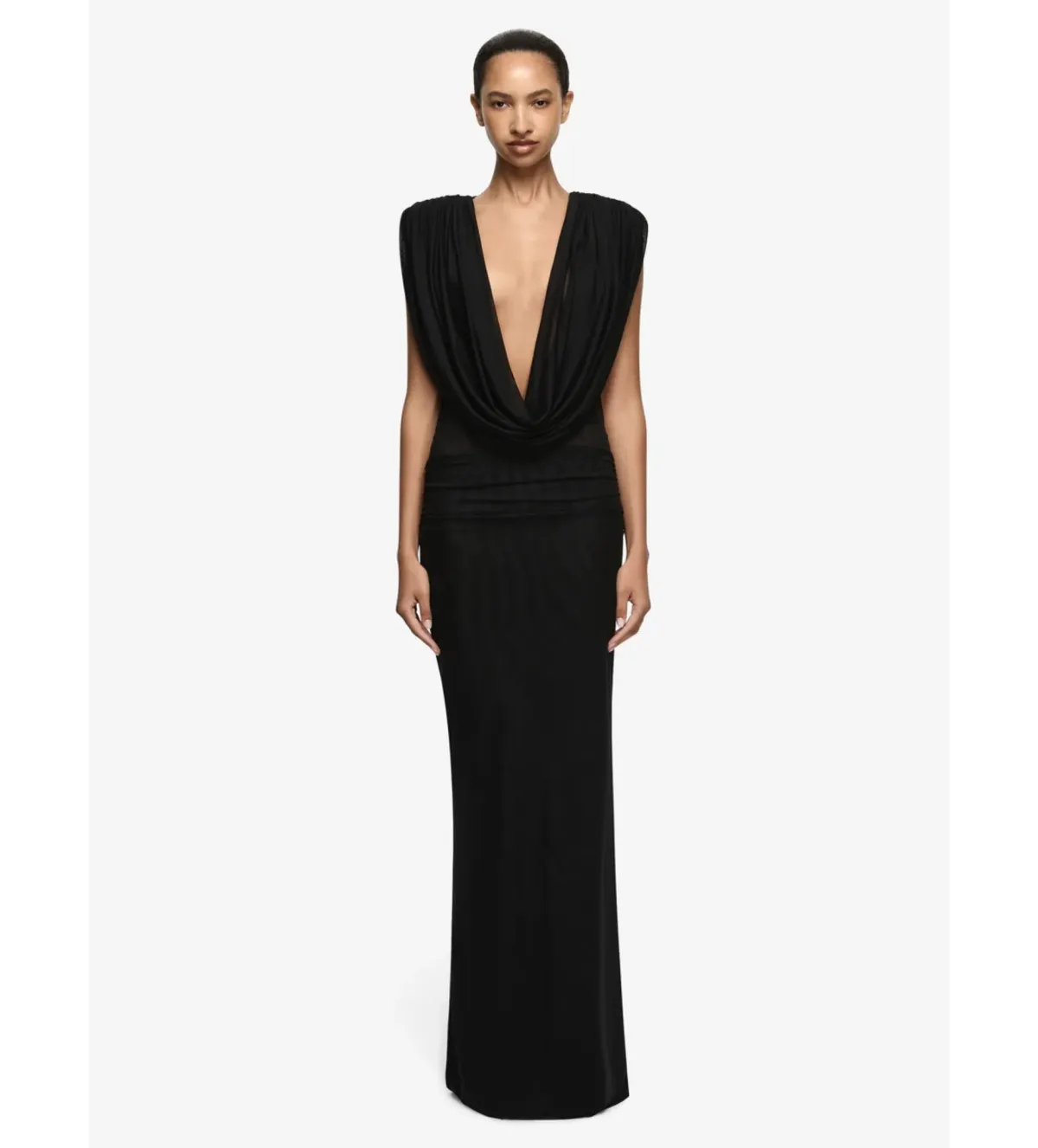 Bec & Bridge Arianna Cowl Neck Maxi Dress in Black Size AU8 - Image 1