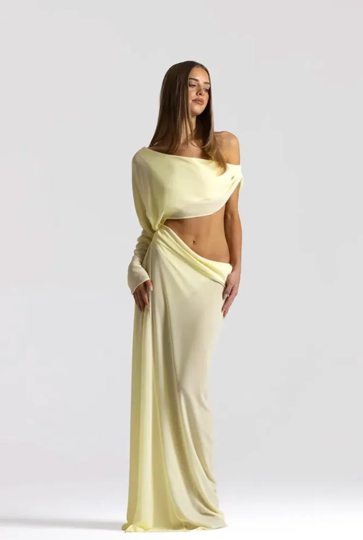 Natalie Rolt Imogen Dress Lemon Size 0/AU 6/XS - Image 3
