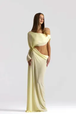 Natalie Rolt Imogen Dress Lemon Size 0/AU 6/XS for rent on The Volte - image 3