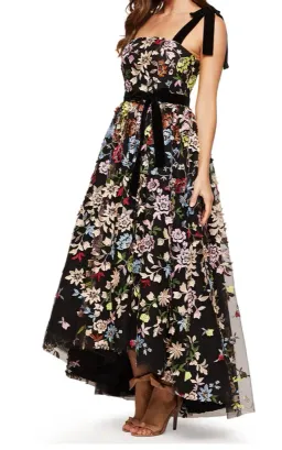 SAMANTHA ROSE LORENA FLARE MAXI Black Floral Size 12 for rent on The Volte - image 3