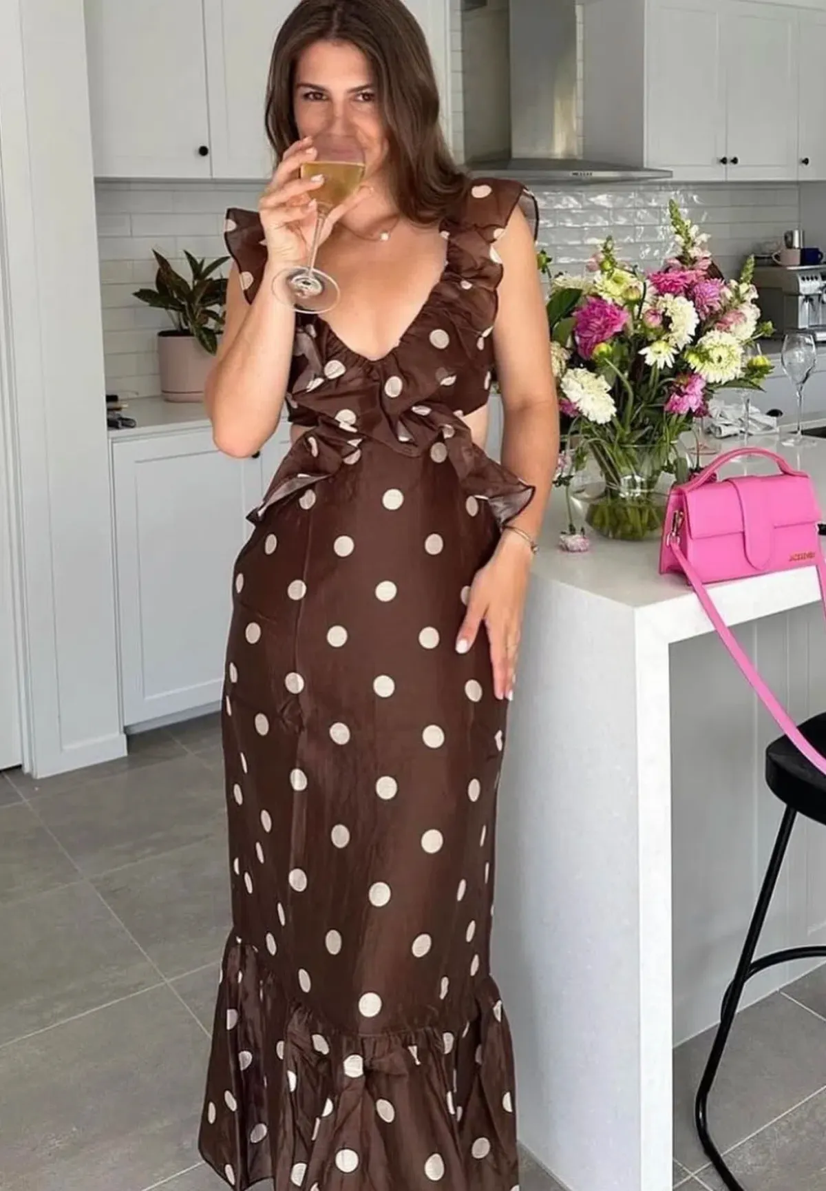 Sir the Label Vivi Frill Maxi Dress - Image 4