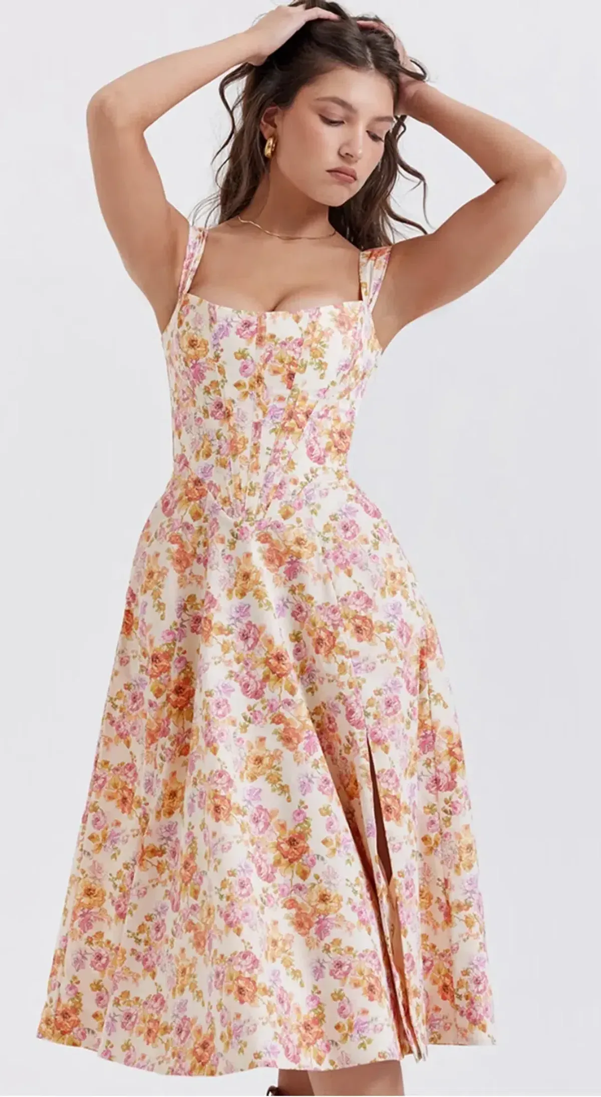House of CB Saira Floral formal Midi Dress - Image 5