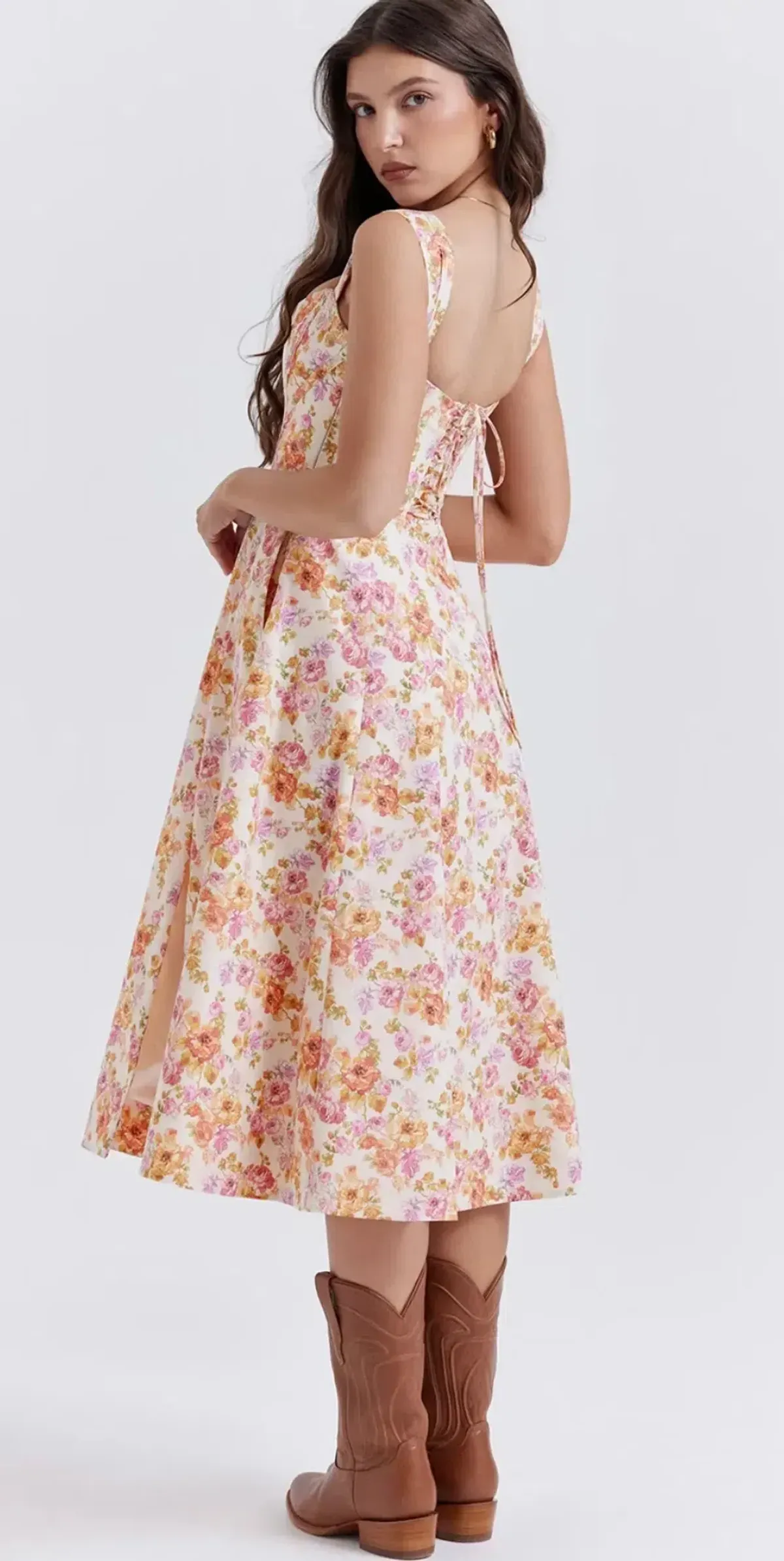 House of CB Saira Floral formal Midi Dress - Image 4