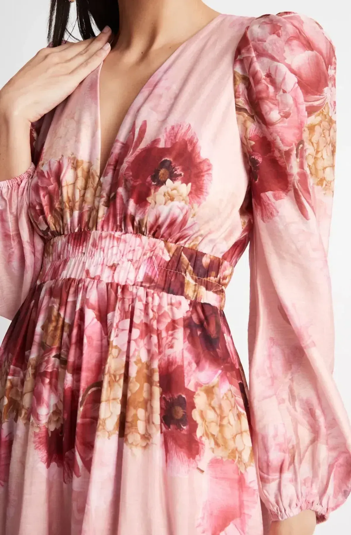 SHEIKE SWAN LAKE DRESS PINK FLORAL PRINT SIZE 10 - Image 6