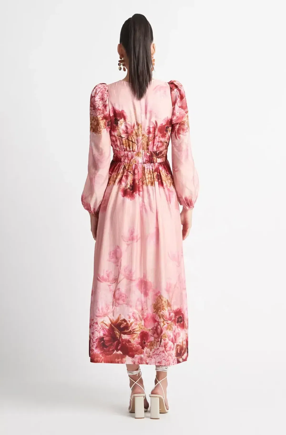 SHEIKE SWAN LAKE DRESS PINK FLORAL PRINT SIZE 10 - Image 4