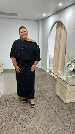 Multi Spot Long Sleeve Tilly Dress for rent on The Volte - image 1