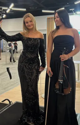 Tina Holly SOPHIA GOWN IN BLACK/ NUDE for rent on The Volte - image 3