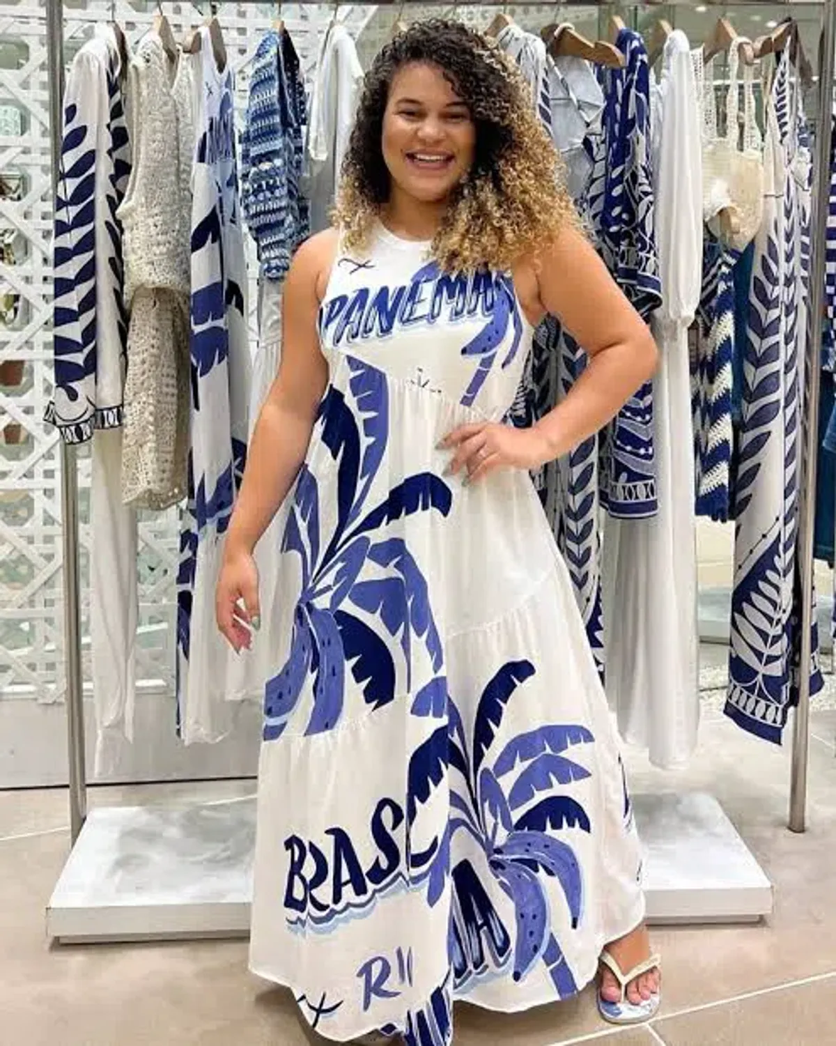 FARM Rio Ipanema midi dress size L - Image 4