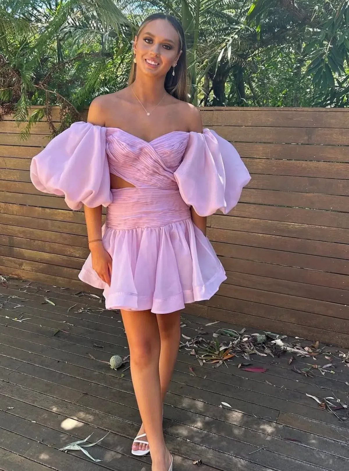 Aje myriad cut out mini dress - Image 1