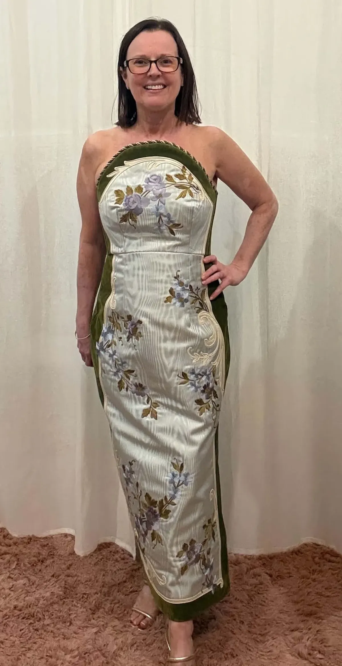 ALEMAIS ODESSA EMBROIDERED MIDI DRESS  - Image 2