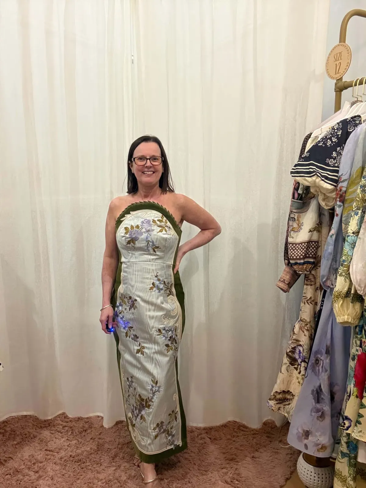 ALEMAIS ODESSA EMBROIDERED MIDI DRESS  - Image 4