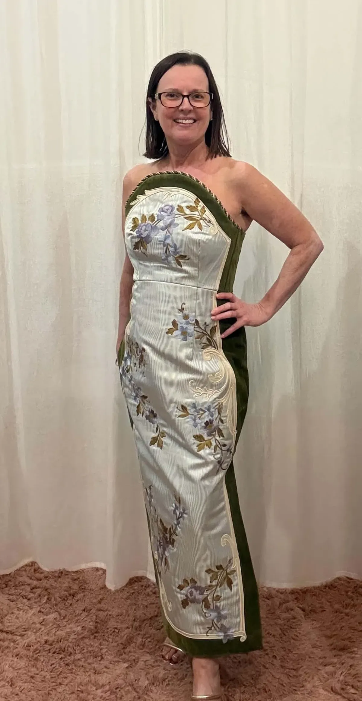 ALEMAIS ODESSA EMBROIDERED MIDI DRESS  - Image 3