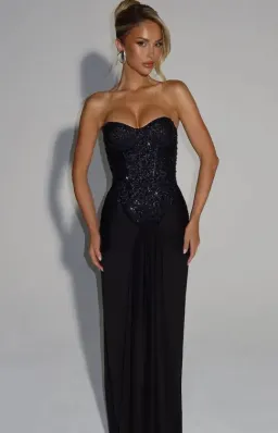 BABYBOO CARINA MAXI DRESS BLACK Size 8 for rent on The Volte - image 1