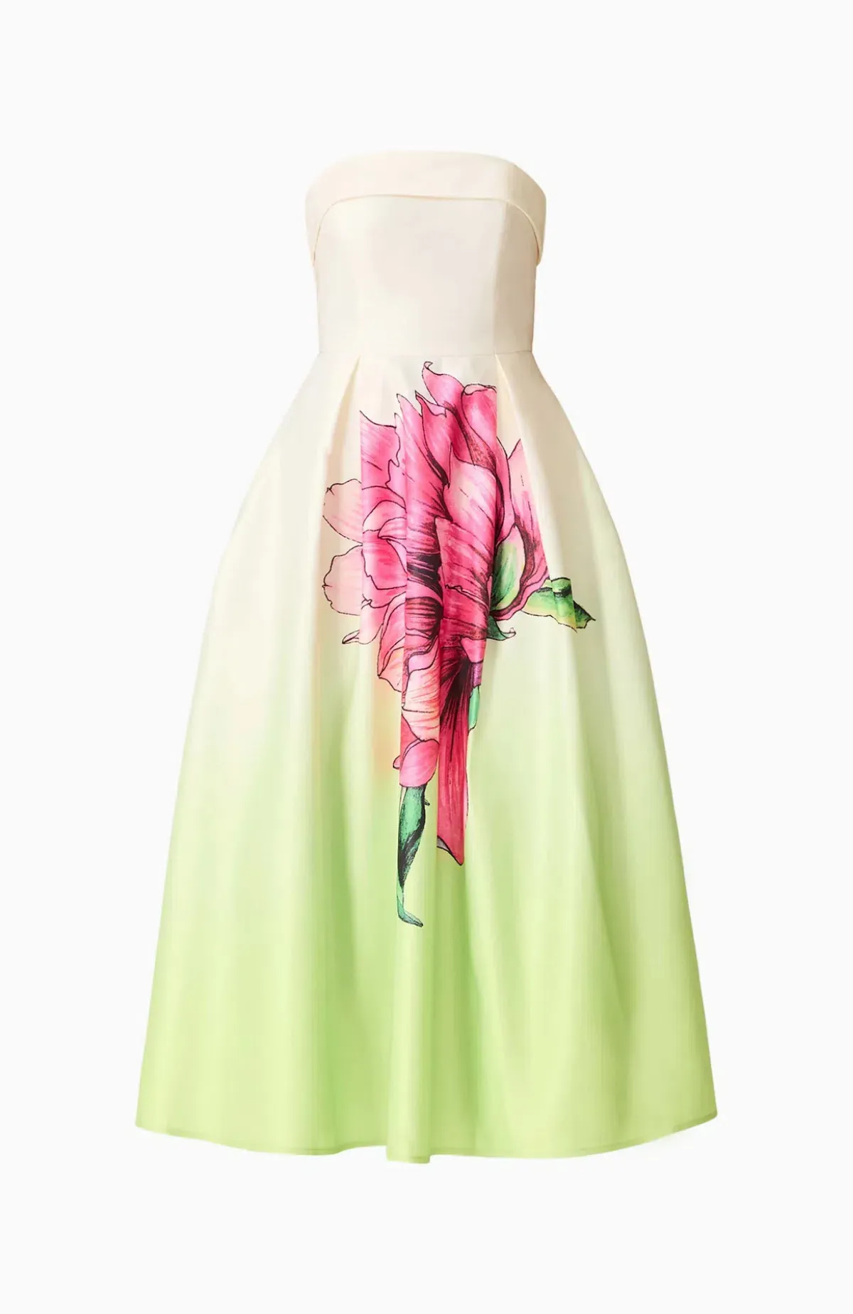 Elliatt Elisia Strapless Gown Green & Pink Floral AU 8 / S - Image 5