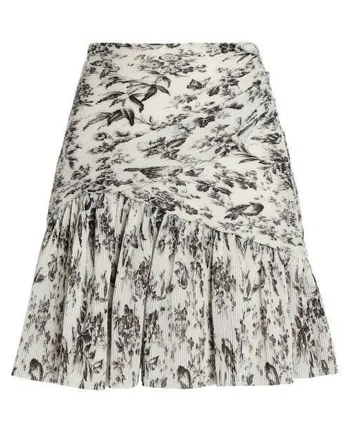 Zimmermann Pleated Mini Skirt Bird Toile Print size 14 - Image 3