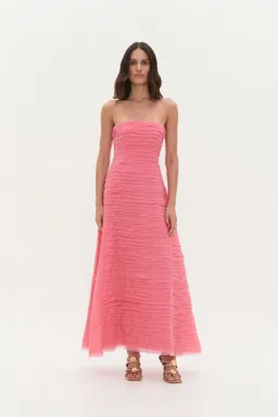 AJE SOUNDSCAPE MAXI DRESS GUAVA PINK SIZE 6 for rent on The Volte - image 1