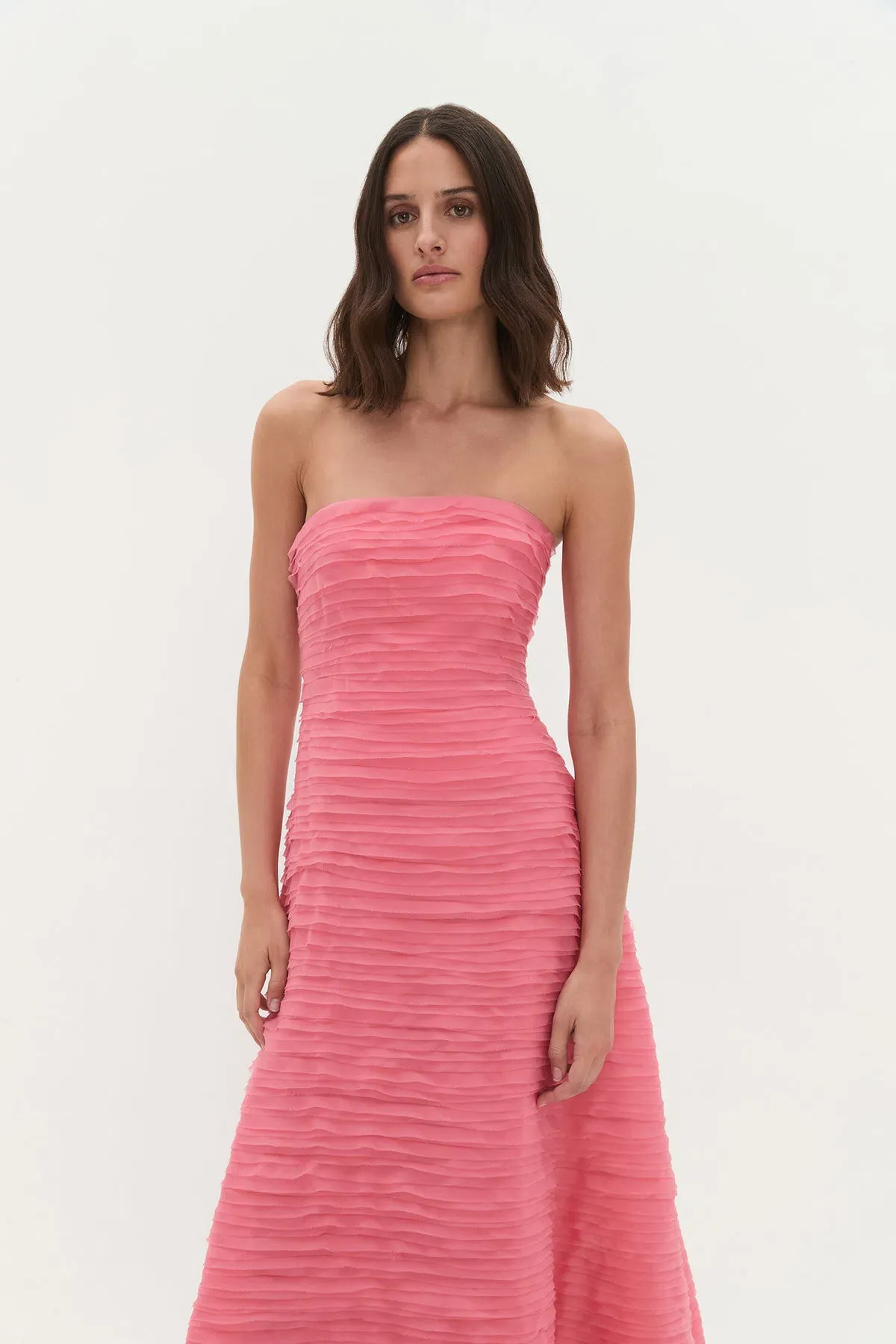 AJE SOUNDSCAPE MAXI DRESS GUAVA PINK SIZE 6 - Image 2