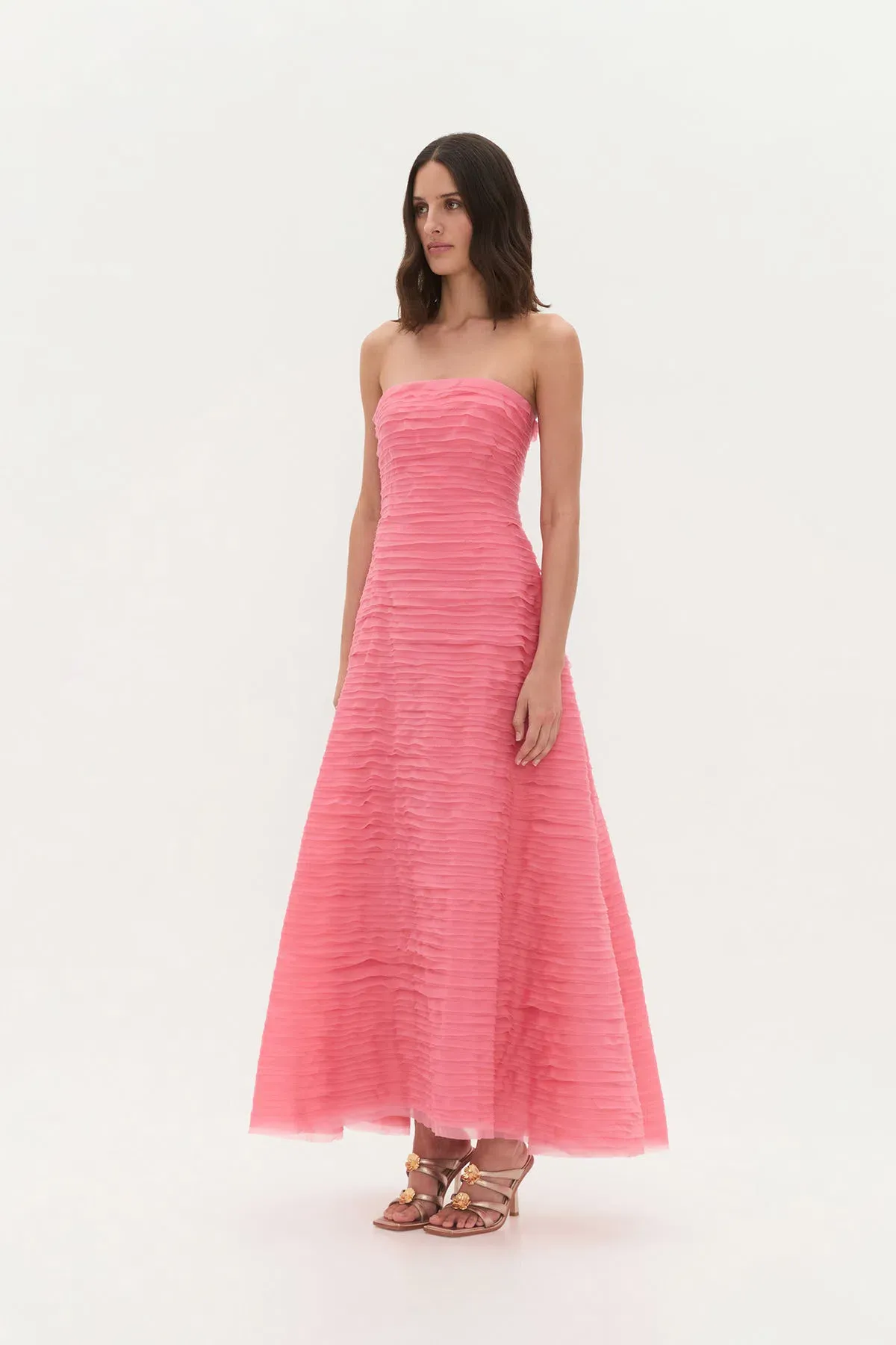 AJE SOUNDSCAPE MAXI DRESS GUAVA PINK SIZE 6 - Image 3