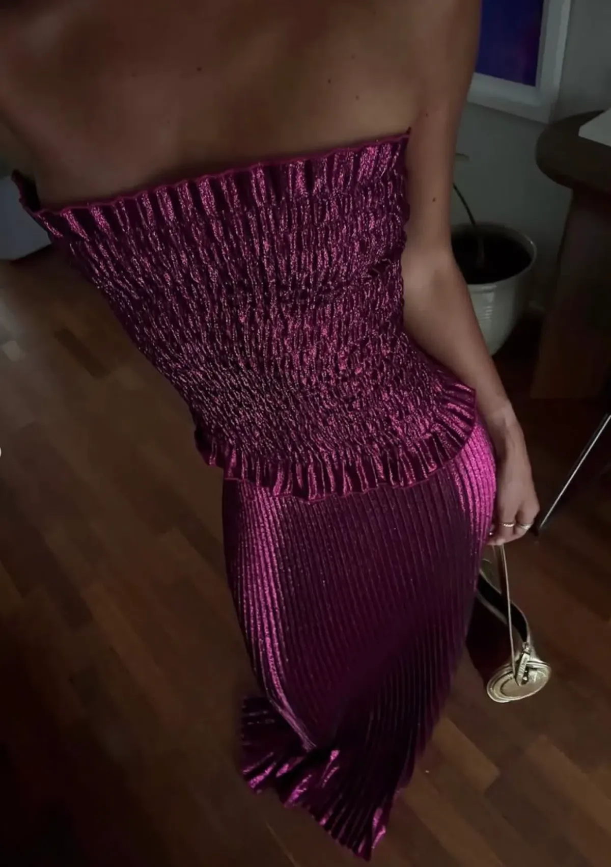 LIDEE Maya Gown in Sangria Glitter Size 6 - Image 7