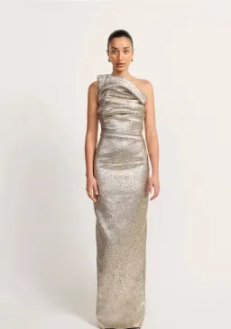 Tojha Tacoma Dress Metallic Champagne Size 8 for rent on The Volte - image 2