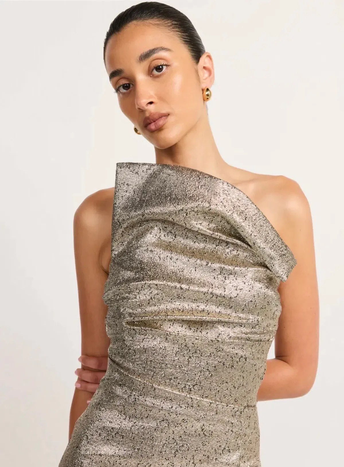 Tojha Tacoma Dress Metallic Champagne Size 8 - Image 4