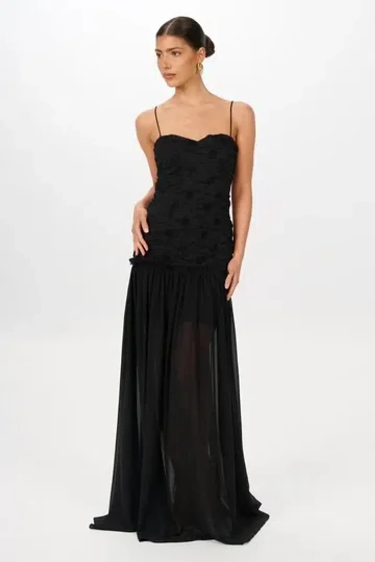 Jefre Sei Renata Maxi Dress in Black Size M - Image 8
