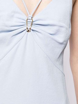 Dion Lee Whitewash Link Slip Dress Blue Size 10  for rent on The Volte - image 4