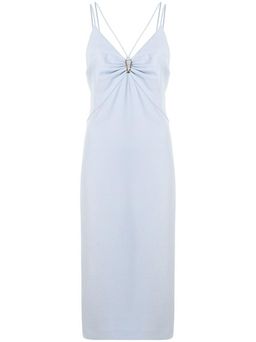Dion Lee Whitewash Link Slip Dress Blue Size 10  for rent on The Volte - image 9