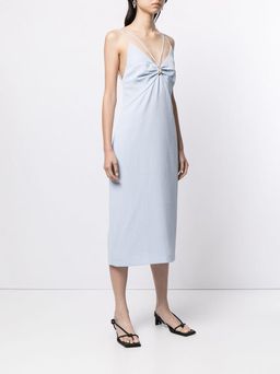Dion Lee Whitewash Link Slip Dress Blue Size 10  for rent on The Volte - image 3