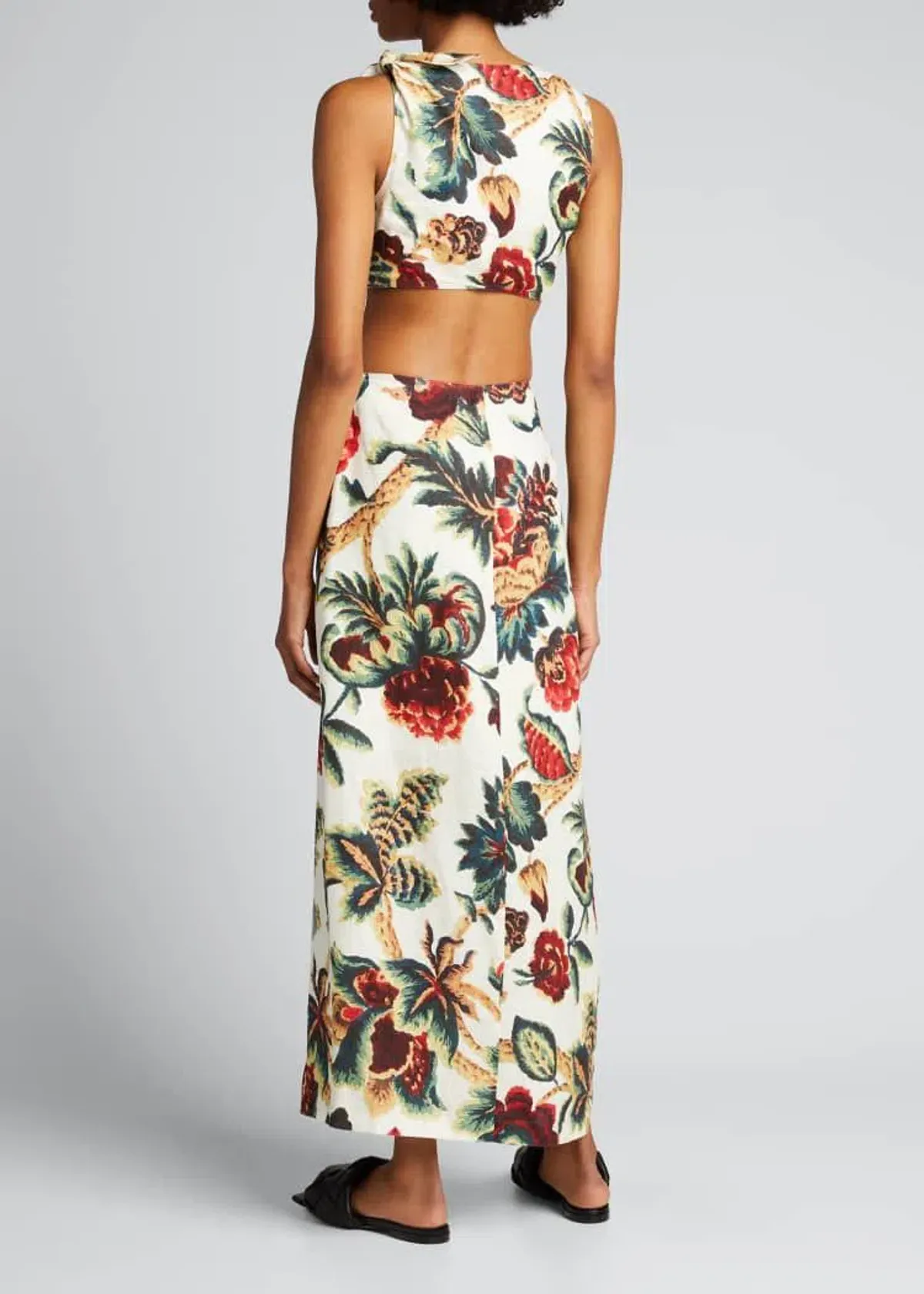 Sir The Label Ambroise Knot Dress Midi Floral Print | AU 8  - Image 2