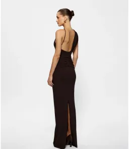 Effie Kats Greer One Shoulder Ruched Maxi for rent on The Volte - image 2