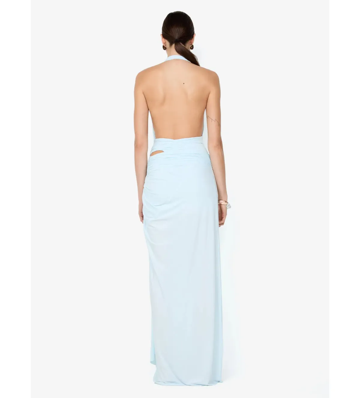 Bec & Bridge Clementine Twist Maxi Dress in Arctic Blue Size 8 - Image 4