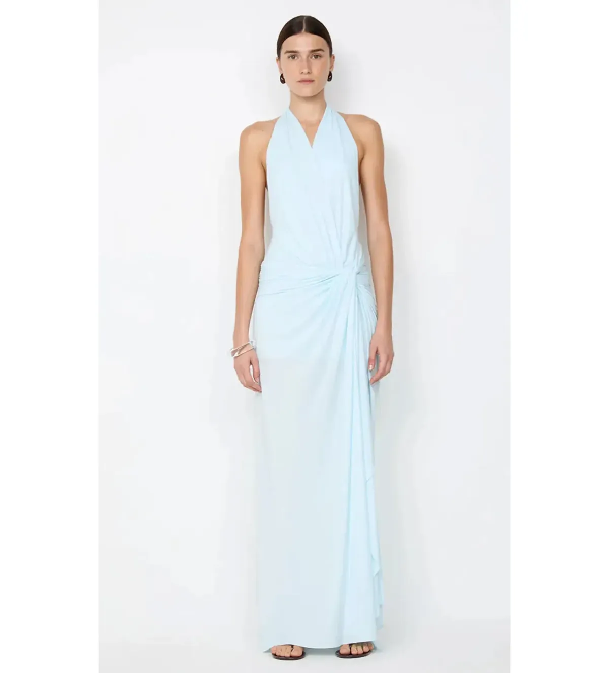 Bec & Bridge Clementine Twist Maxi Dress in Arctic Blue Size 8 - Image 3