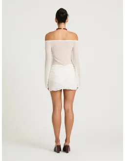 Benni Bernie Mini Dress White Size 8 for rent on The Volte - image 2