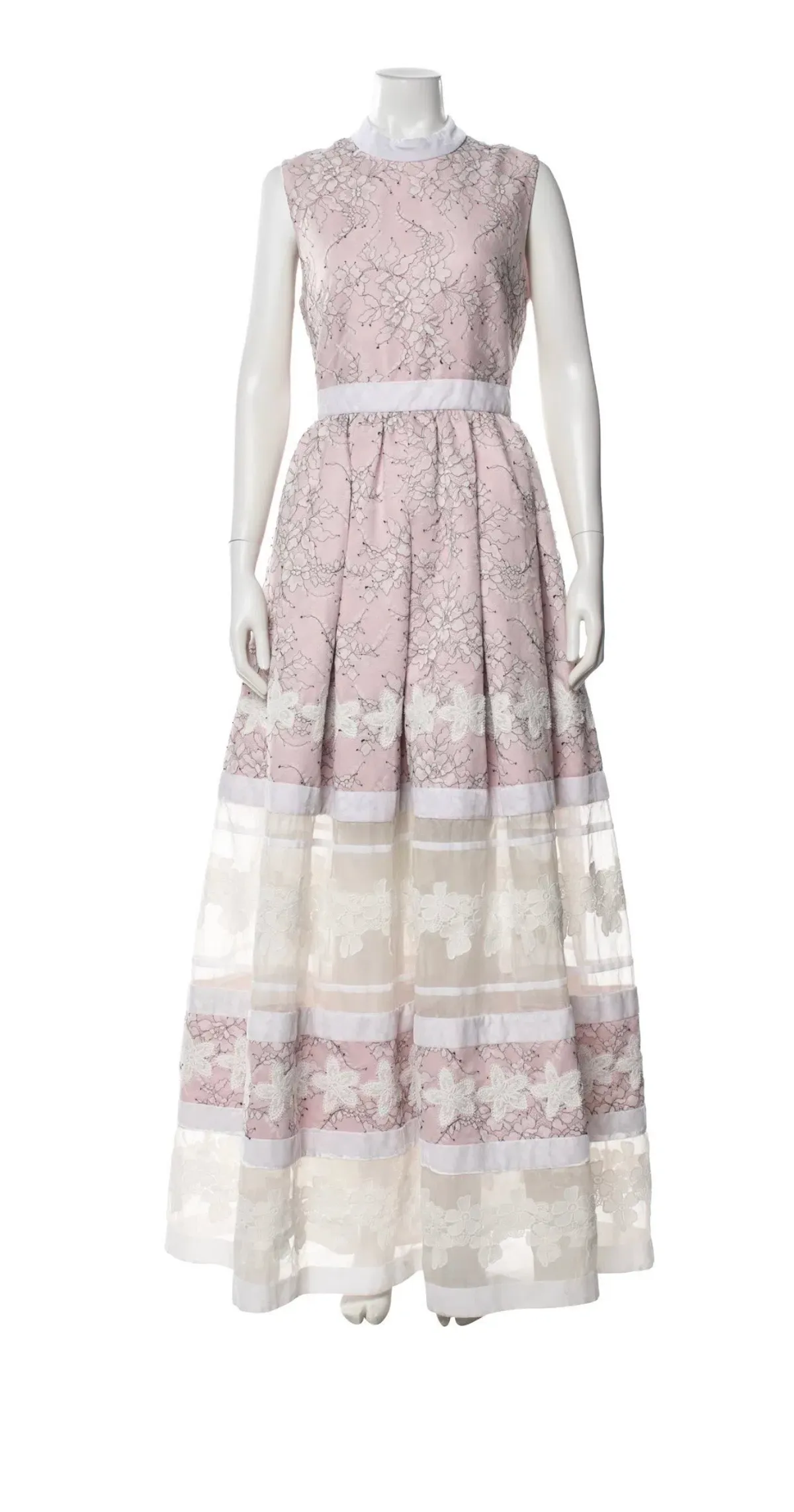 Huishan Zhang Beau Lace Panel Dress - size 10 - Image 7